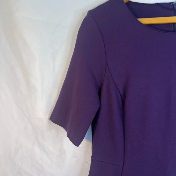Lands End Ponte Sheath Dress Bodycon Dressy Office Career Work Purple Size 8 - Picture 6 of 12